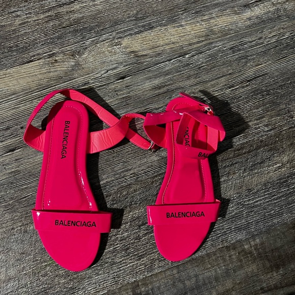 hot pink sandals - Picture 2 of 3
